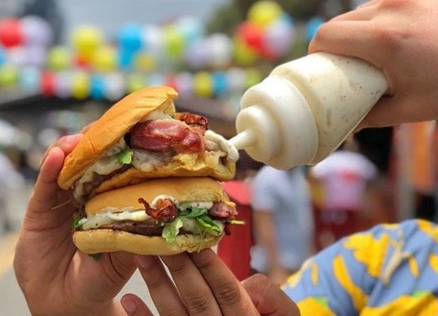 Una de las hamburguesas servidas en el Bocao Food Fest 2018. 
