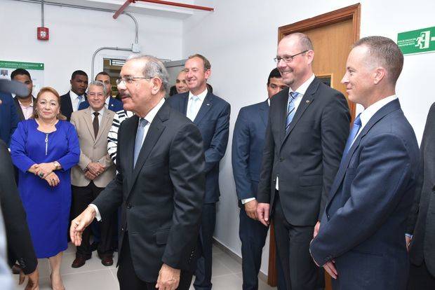 Presidente Danilo Medina, durante la inauguración