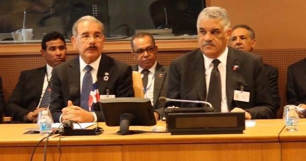 Presidente Danilo Medina y Canciller Miguel Vargas.