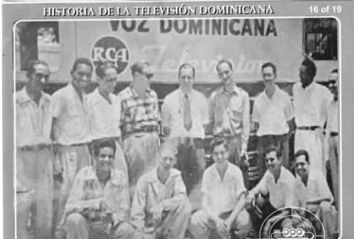 Primeros técnicos de la televisión dominica,1952.