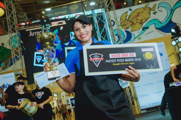 Yajaira Herrera, ganadora del _Fastest Pizza Maker