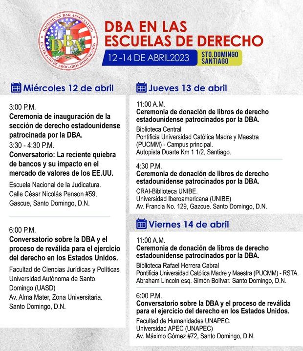 Programa general de actividades DBA.