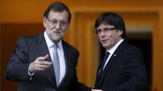 Rajoy y Puigdemont