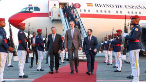 Llega al país el rey de España, Felipe VI, para su participación en la XXVIII Cumbre Iberoamericana