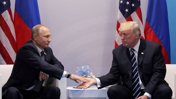 El presidente de Rusia, Vladimir Putin, y el de Estados Unidos, Donald Trump. 