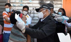 Autoridades entregaron 450,000 mascarillas en operativo en Gran Santo Domingo