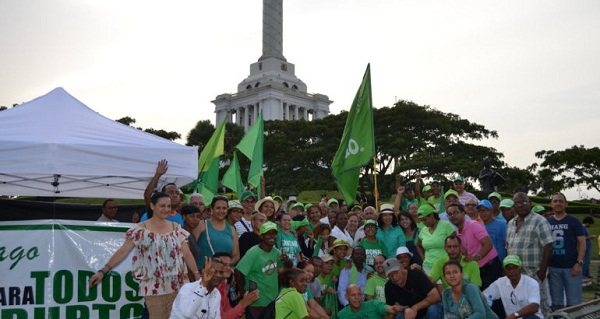 Movimiento Mancha Verde en el campamento