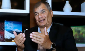 "Ecuador se desangra", advierte el expresidente Rafael Correa
