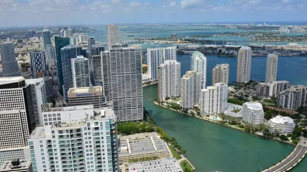Vista de la ciudad de Miami.