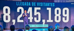 Llegan al país 8,245,189 turistas al mes de octubre