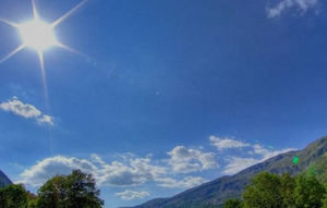 Ambiente soleado y de escasas lluvias sobre el país