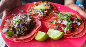 Tacos rosas.