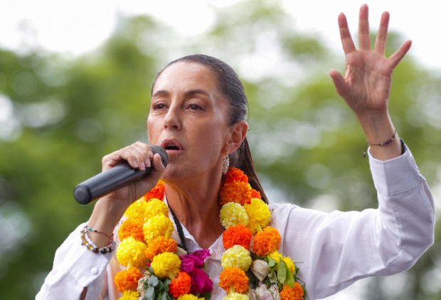 Aspirante presidencial por Movimiento Regeneración Nacional (Morena), Claudia Sheinbaum. 