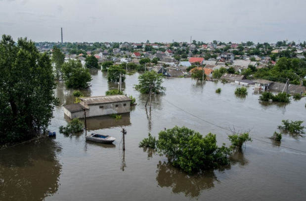 Zona inundada en la ribera del Dniéper/ George Ivanchenko.