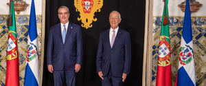 Luis Abinader y Marcelo Rebelo de Sousa.