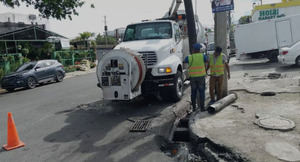 Se realizan labores preventivas en el Distrito Nacional para mitigar efectos de la lluvia.