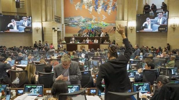 La Cámara de Representantes durante el debate por el Plan Nacional de Desarrollo del Gobierno de Gustavo Petro.