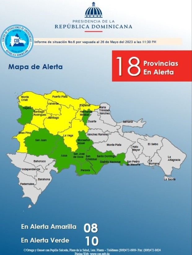 Mapa de alerta.