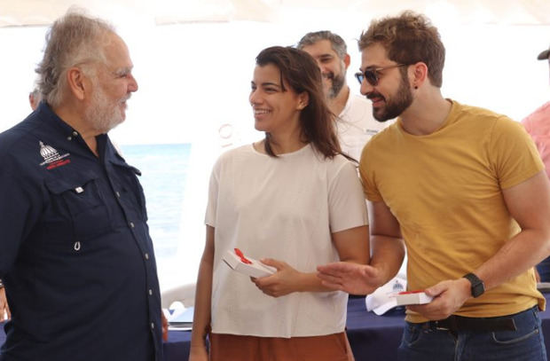 Miguel Ceara Hatton, Nashla Bogaert y José María Cabral.