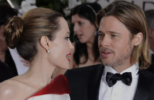 Angelina Jolie y su exesposo Brad Pitt. 