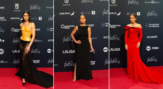 La red carpet fue protagonista de los Premios Platino.