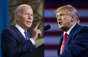 Biden se burla de las deudas de Trump