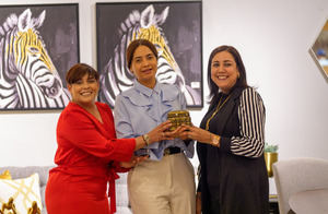 Ana Mercy Otáñez, Lila León
y Yokasta Herrera.