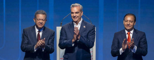 Leonel Fernández, Luis Abinader y Abel Martínez.