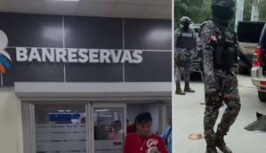 Asaltan una sucursal del Banco de Reservas en Santiago y cargan con 