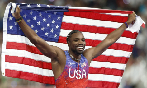 El estadounidense Noah Lyles en el Stade de France en Saint Denis, Francia.