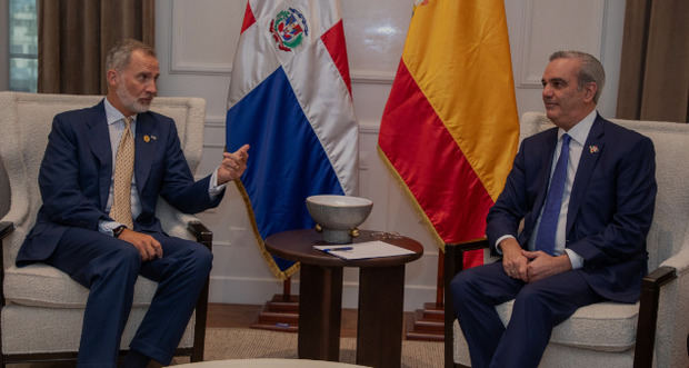 Presidente Abinader y rey de España, Felipe VI.