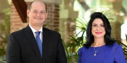 Alejandro Cambiaso, presidente de la Asociación Dominicana de Turismo de Salud (ADTS), y Amelia Reyes Mora, presidenta de AF Comunicación Estratégica.