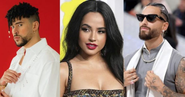 Bad Bunny, Becky G y Maluma.