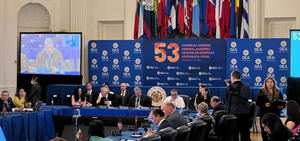 "Avanzar en un trabajo de cultura democrática”: así abrió la 53 Asamblea General de la OEA