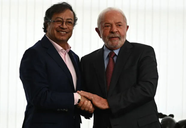 Presidente de Colombia, Gustavo Petro y el presidente de Brasil, Luiz Inácio Lula da Silva.