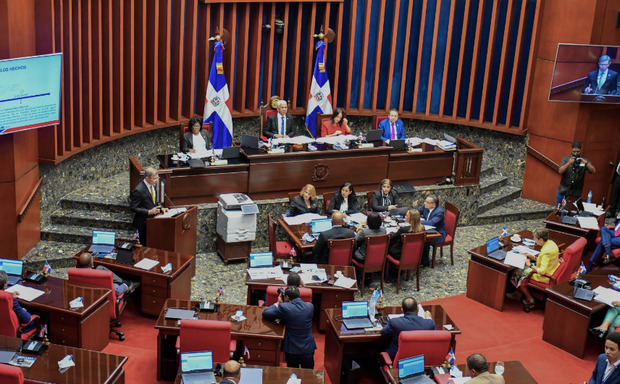 Participación de Roberto Álvarez en el senado.