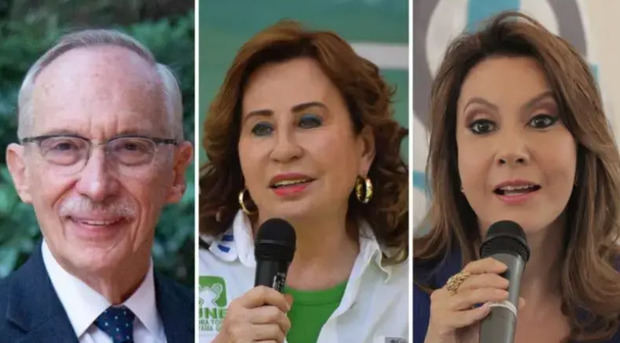 Edmond Mulet, Zury Ríos Sosa y Sandra Torres.