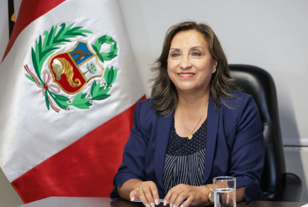 Presidenta de Perú, Dina Boluarte.