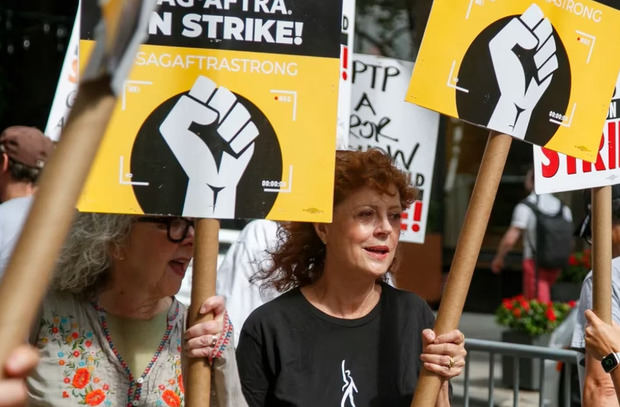 En el centro la actriz estadounidense Susan Sarandon.