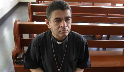Obispo nicaragüense Rolando Álvarez.