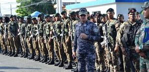 Fuerzas Armadas y Policía Nacional despliegan personal y equipo en el sector de Capotillo