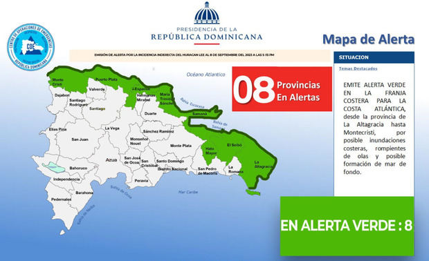 Mapa de alerta.