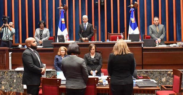 Sesión en el Senado de la República.