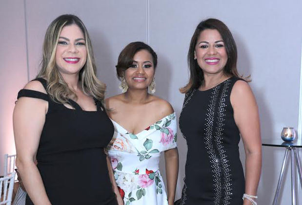 Gianny Liranzo, Derissé De León y Wendy Calvo.