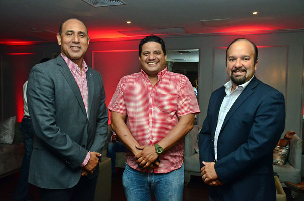 Diego Campos, Byron Castro y Diego Almonte