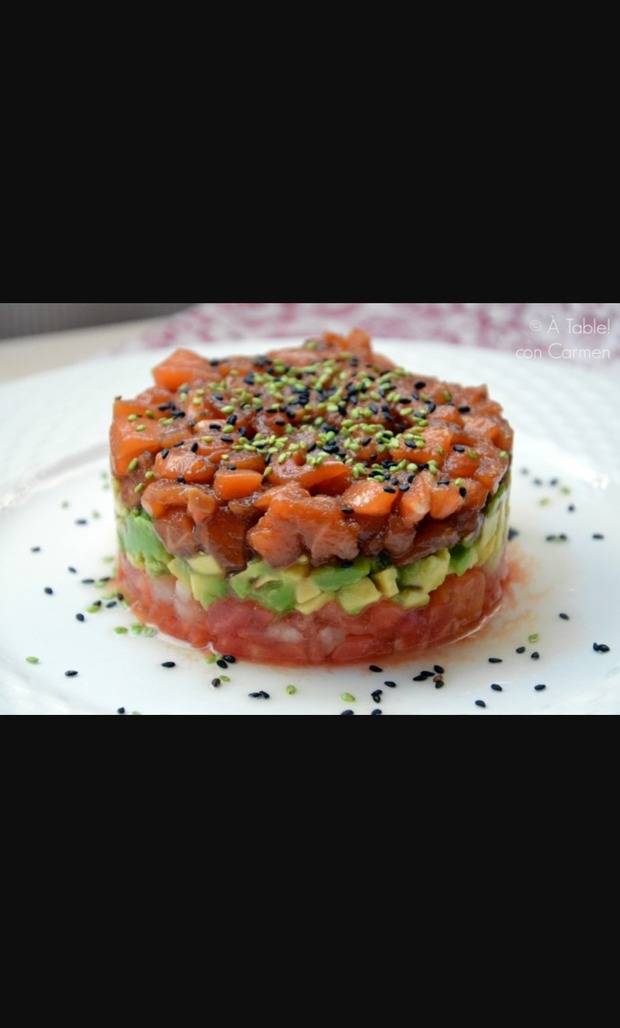 Tartar de Salmón Marinado.