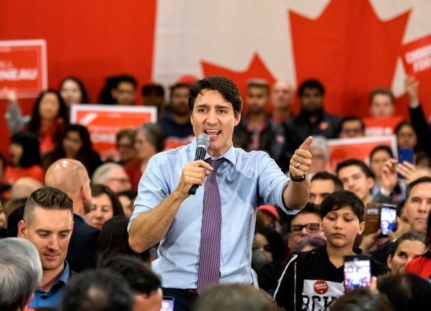 El Partido Liberal de Trudeau gana las elecciones en Canadá según previsiones.