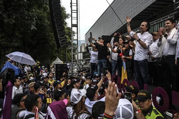 Medellín, Colombia. El candidato presidencial Federico Gutiérrez cerró este domingo su campaña en esta ciudad.