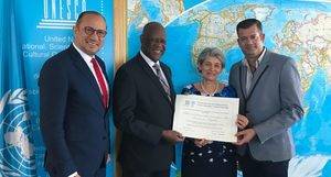 Unesco entrega certificado acredita merengue Patrimonio Inmaterial Humanidad