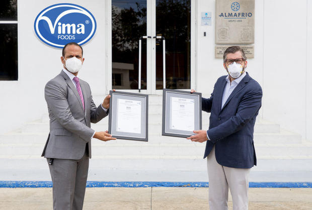 Vima Dominicana y Almafrio primeras empresas de la alimentación y la logística en recibir certificación AENOR.